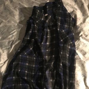 Sleeveless flannel